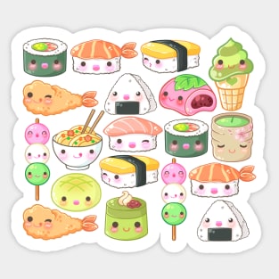 Japanese Foods Pattern Sticker